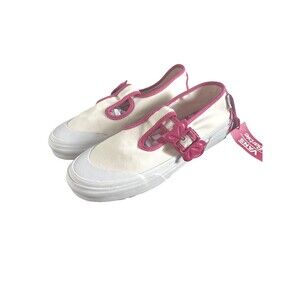 Vans x Barbie Style 93 DX Mary Jane Sneakers White Pink Limited Edition 9 Womens